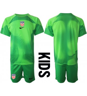 forente stater Keeper Bortedraktsett Barn VM 2022 Kortermet (+ Korte bukser)